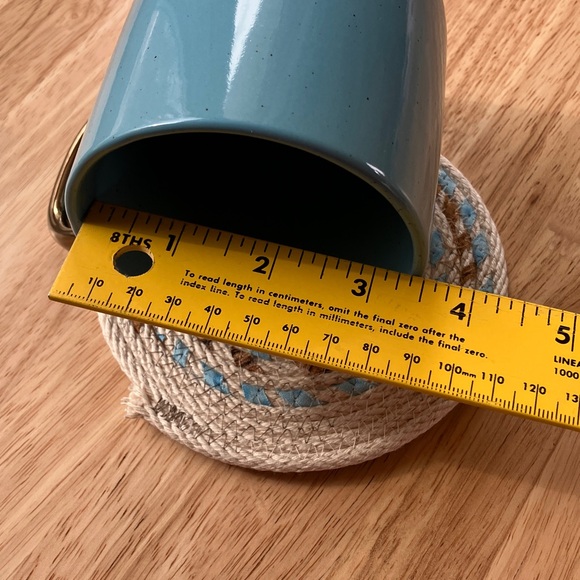 MUG RUG WITH COFFEE MUG BRAND NEW RUG IS HANDMADE - Picture 9 of 10